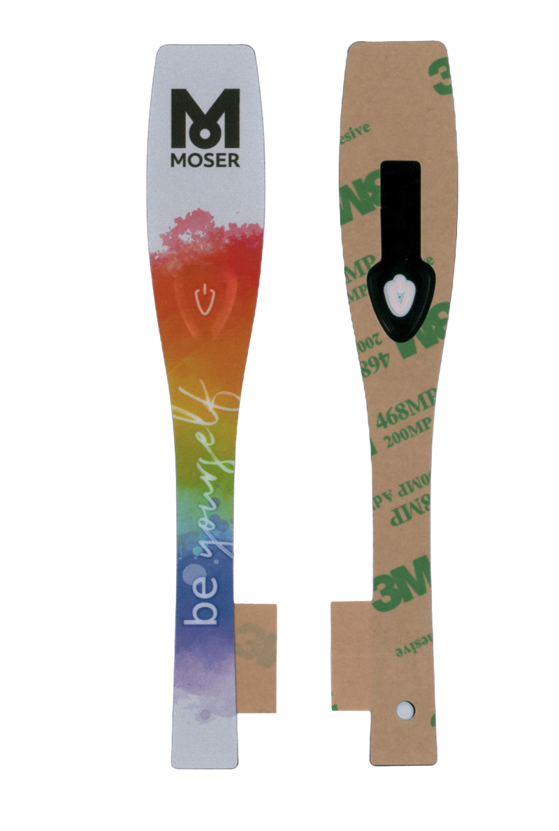 Designfolie mit individueller Markenbedruckung für elektronische Bedienelemente